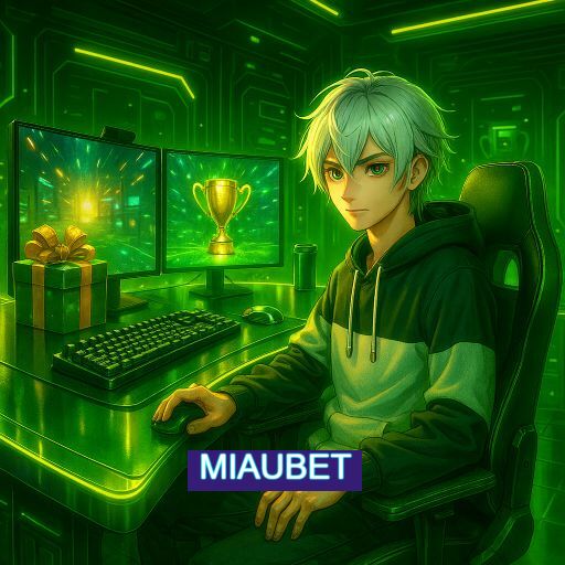 Imagem promocional do app oficial MIAUBET destacando a conveniência de jogar cassino online pelo celular ou navegador