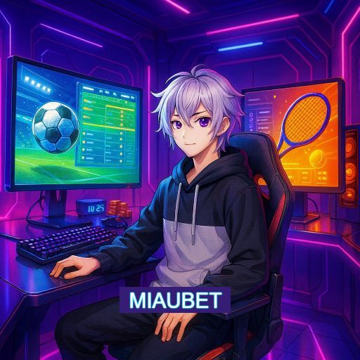 Imagem promocional do app oficial MIAUBET destacando a conveniência de jogar cassino online pelo celular ou navegador