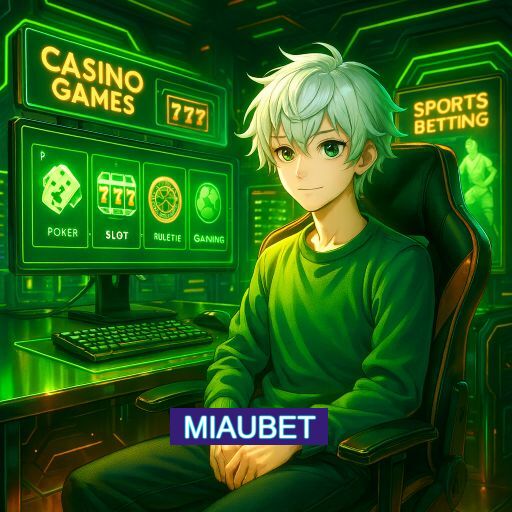 Imagem promocional do app oficial MIAUBET destacando a conveniência de jogar cassino online pelo celular ou navegador