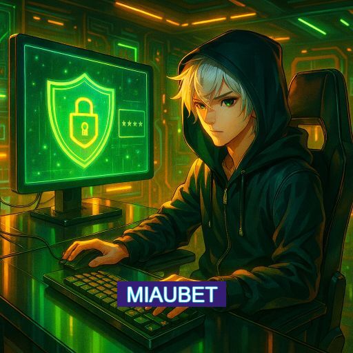 Imagem promocional do app oficial MIAUBET destacando a conveniência de jogar cassino online pelo celular ou navegador