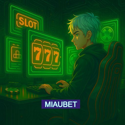 Imagem promocional do app oficial MIAUBET destacando a conveniência de jogar cassino online pelo celular ou navegador